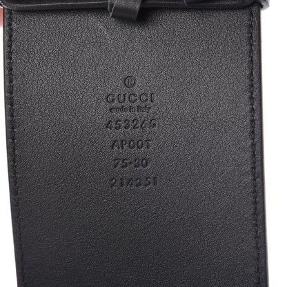 Gucci Calfskin Double G Wide Belt 75 30 Black 5 of 7