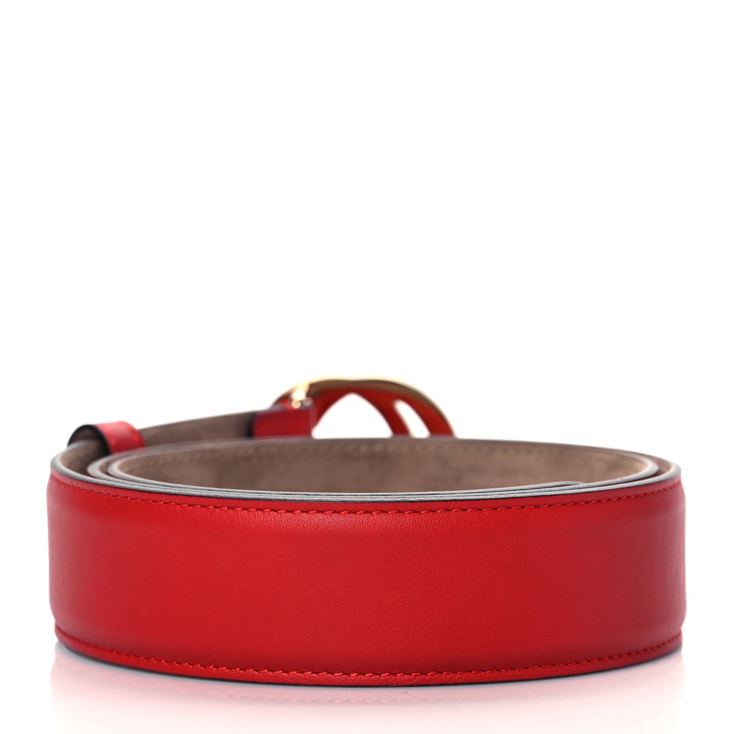 Moon Calfskin Interlocking G 37mm Belt 90 36 Tabasco