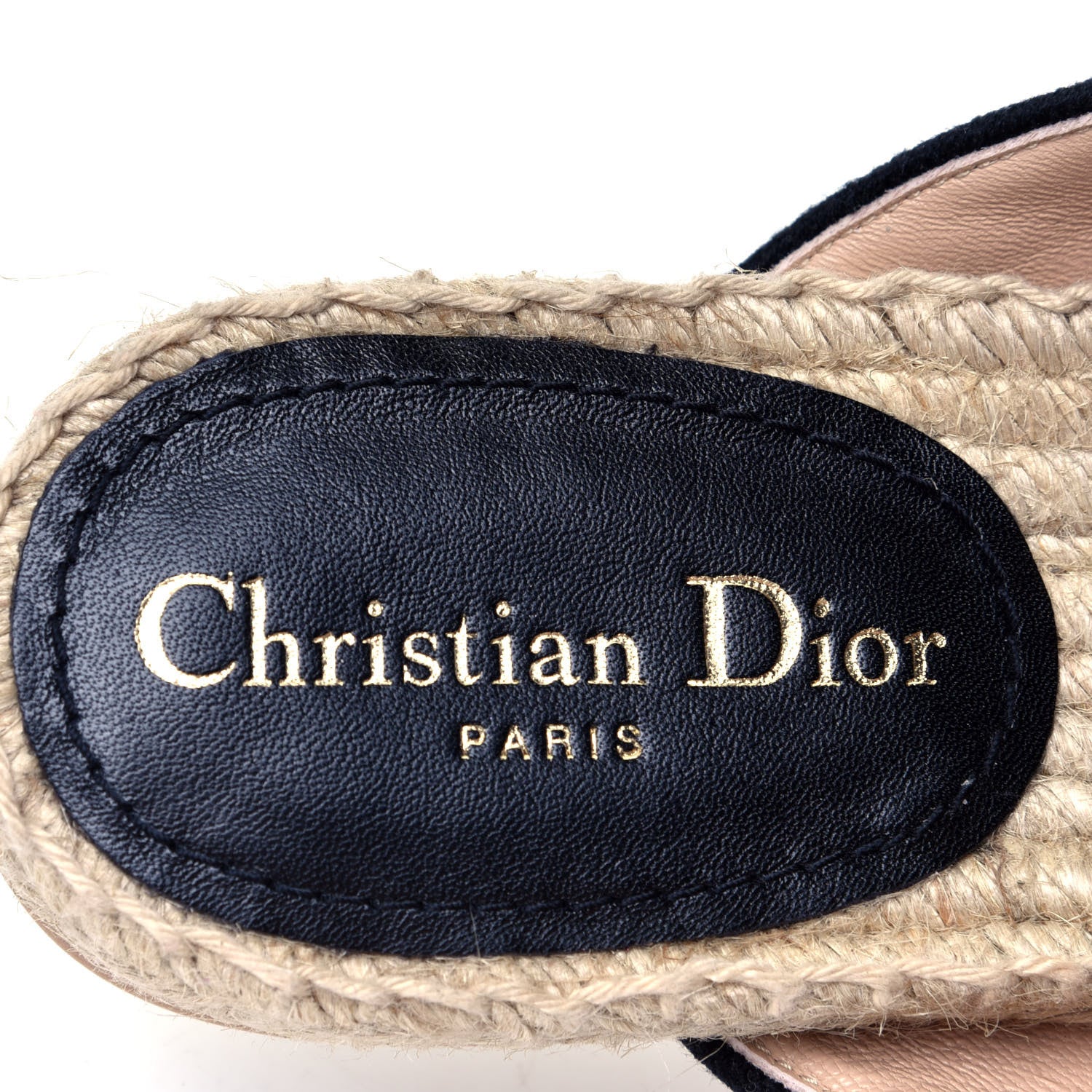 Christian Dior Canvas Embroidered Granville Espadrille Crisscross Flat Slide Sandals 37.5 Spicy Red 9 of 10