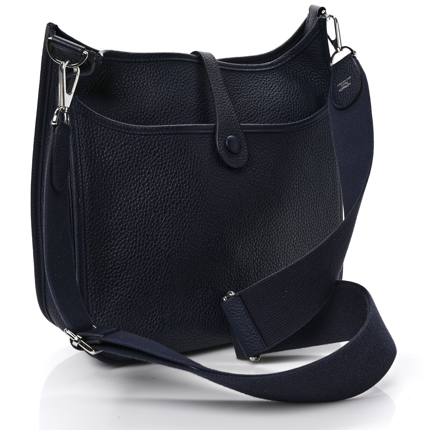 Hermes Taurillon Clemence Evelyne III PM Bleu Nuit 3 of 8