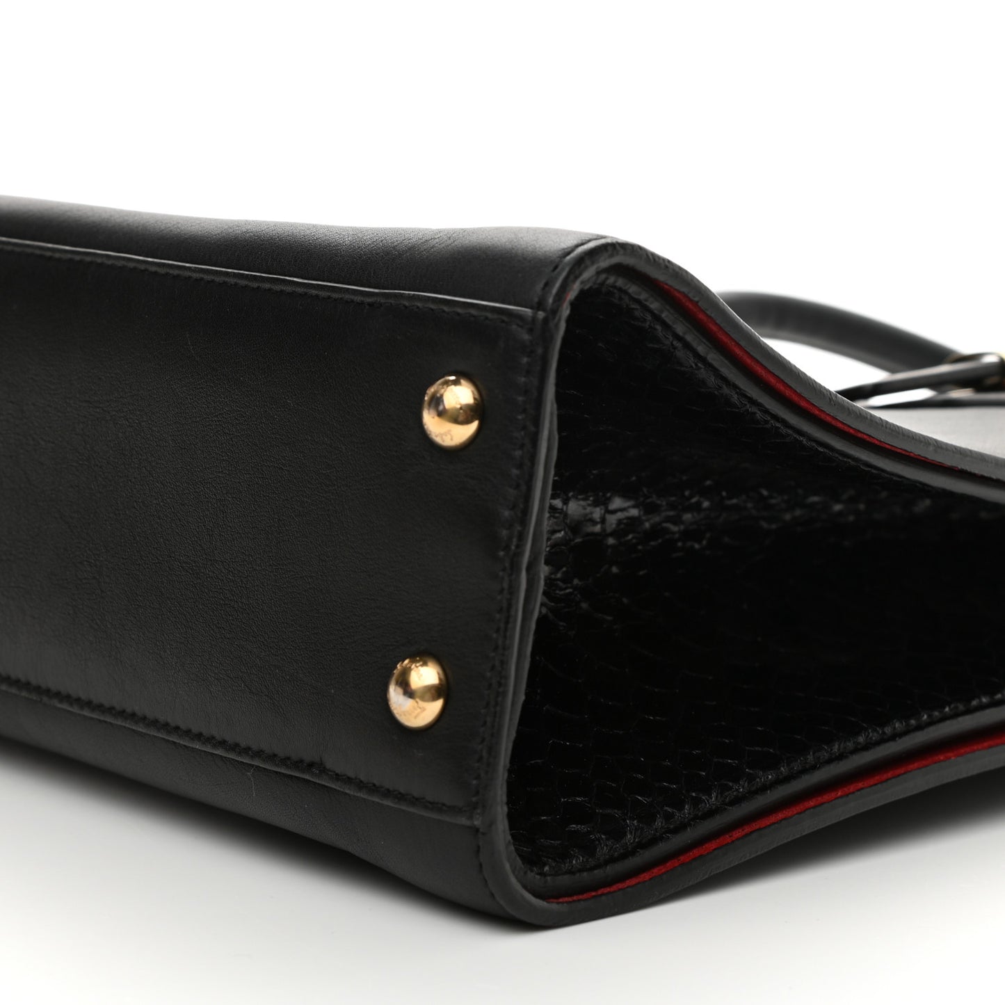 Calfskin Python Whitney Tote Black