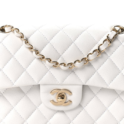 Chanel Caviar Quilted Small Double Flap White 8 of 10