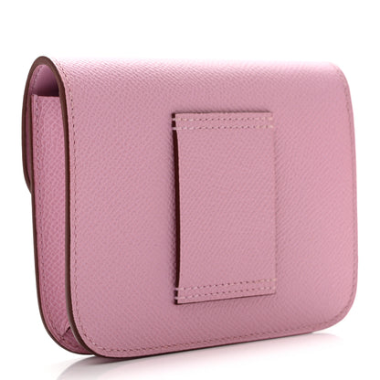 Hermes Epsom Constance Slim Wallet Mauve Sylvestre 4 of 9