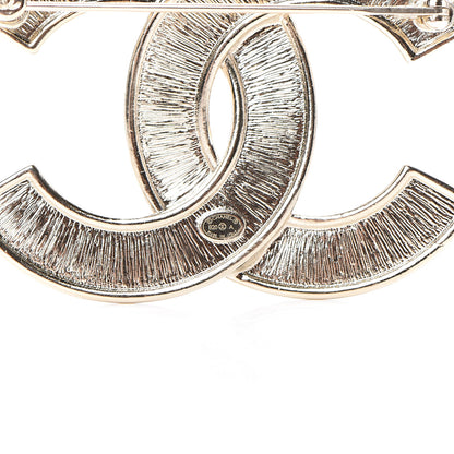 Chanel Crystal Pearl Chain Mania CC Earrings Gold 3 of 4