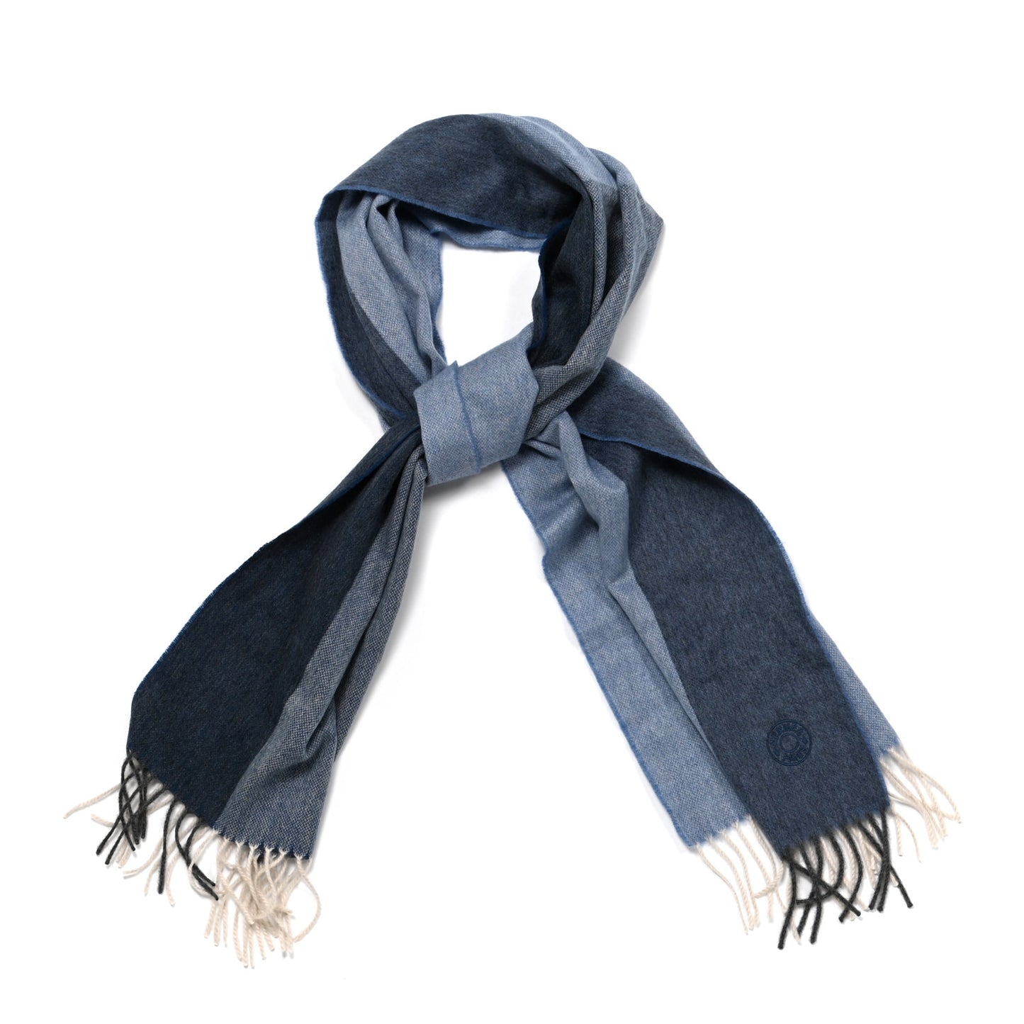 Cashmere Clou de Selle Stole Scarf Gris Chine