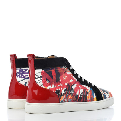 Christian Louboutin Patent Veau Velours Mens Louis Spikes Orlato T End Flat Sneakers 43.5 Multicolor 4 of 15