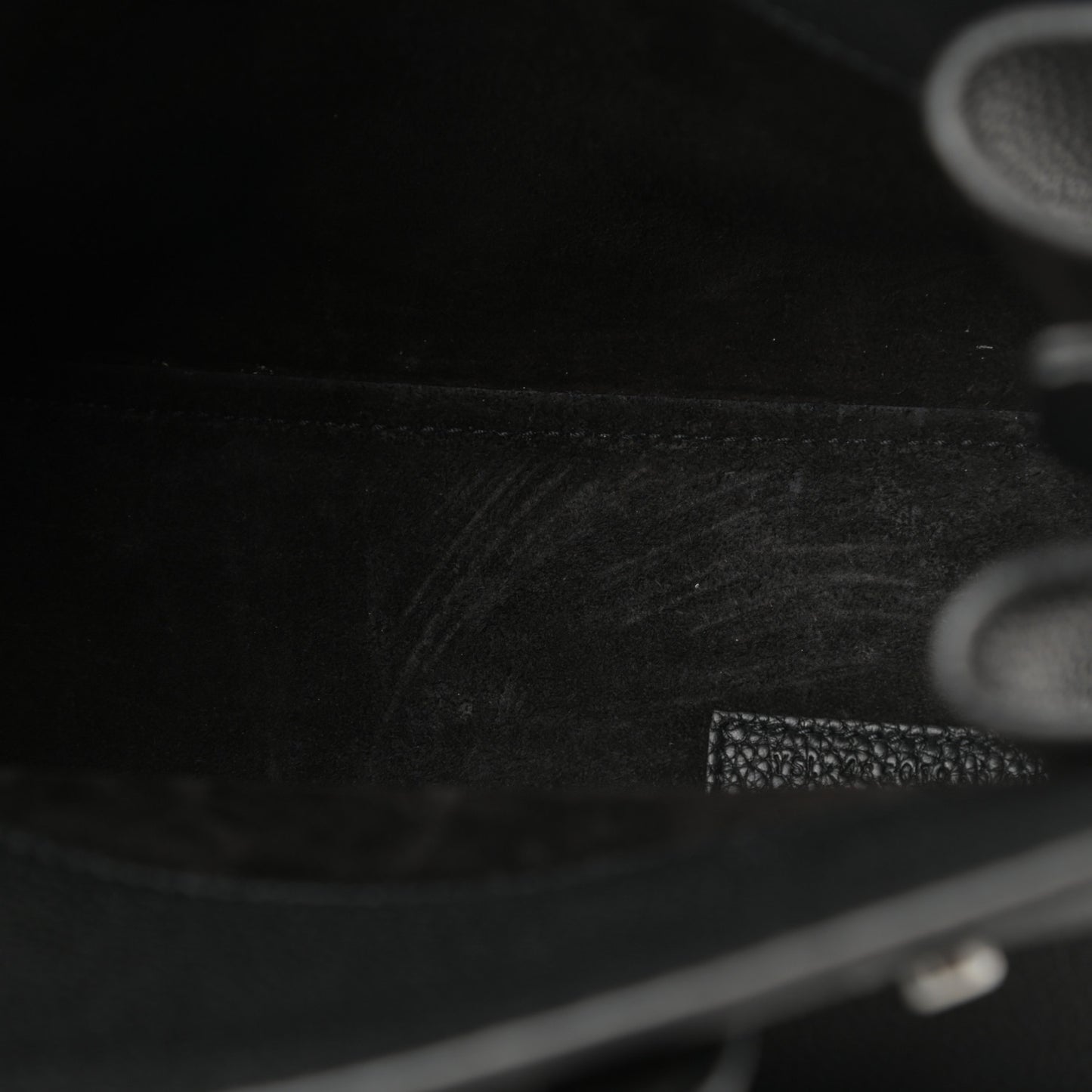 Grained Calfskin Nano Sac De Jour Souple Black