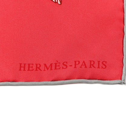 Hermes Silk Toucans De Paradis Scarf 90 Rose Vif Creme Vert 2 of 9
