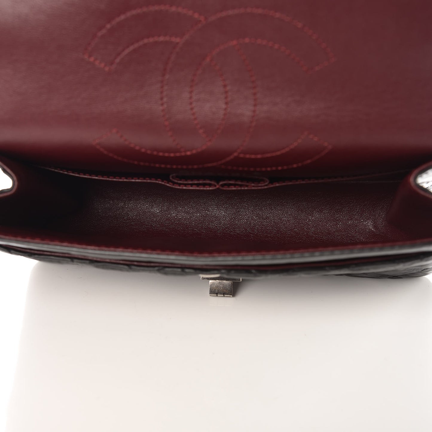 Aged Calfskin Quilted 2.55 Reissue 225 Flap Black