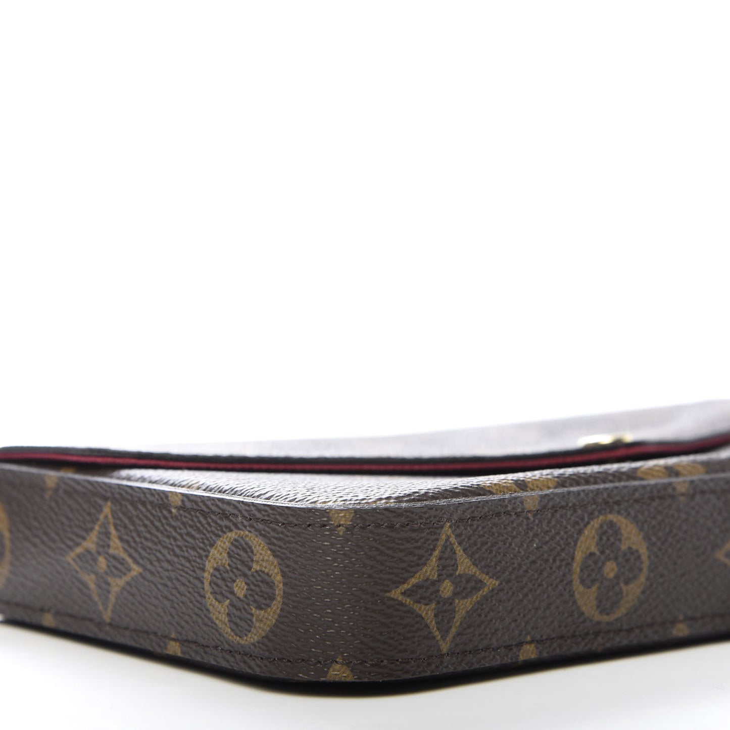 Monogram Pochette Felicie Chain Wallet Fuchsia