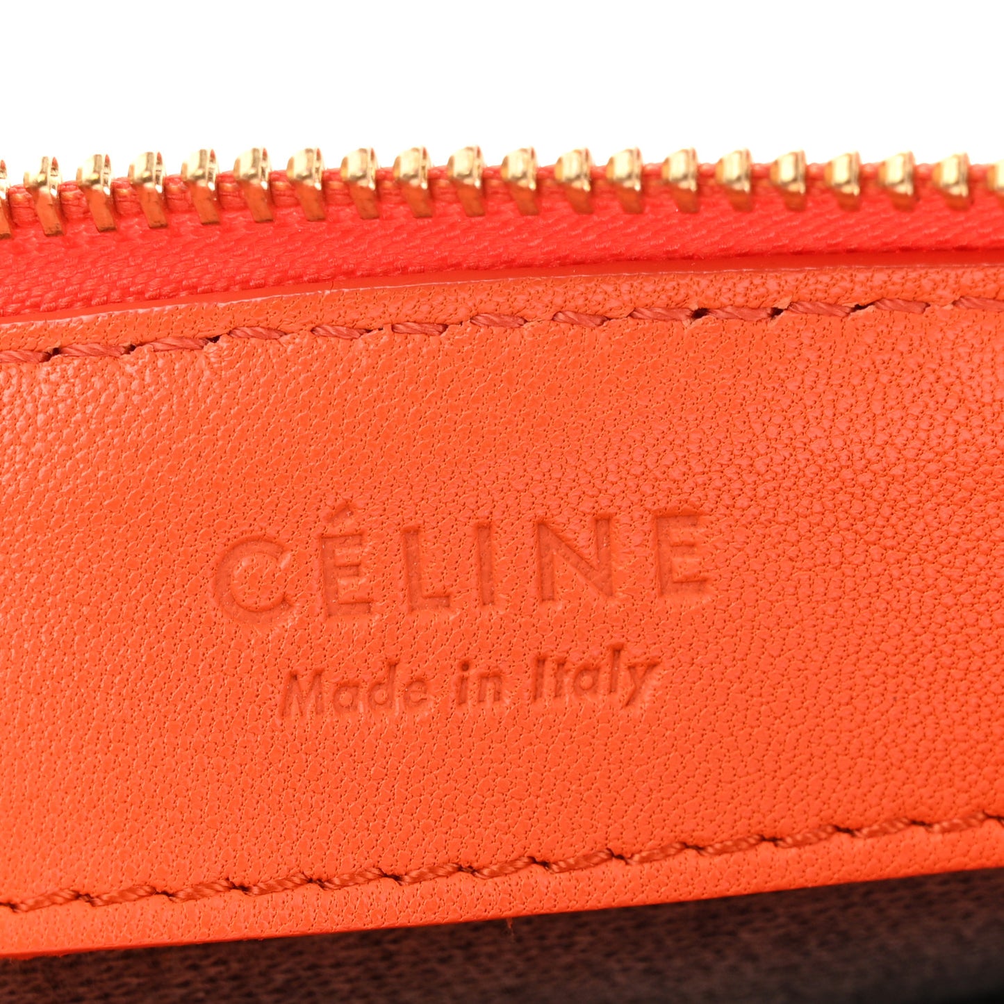 Lambskin Large Trio Crossbody Bag Orange