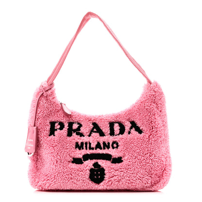 Prada Terry Cloth Mini Re-Edition 2000 Bag Petalo Black 1 of 10
