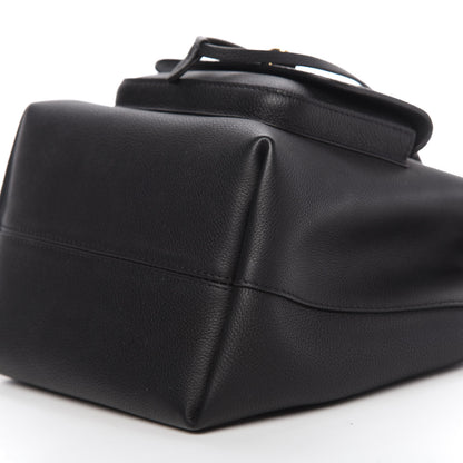 Louis Vuitton Calfskin Lockme Bucket MM Black 7 of 9