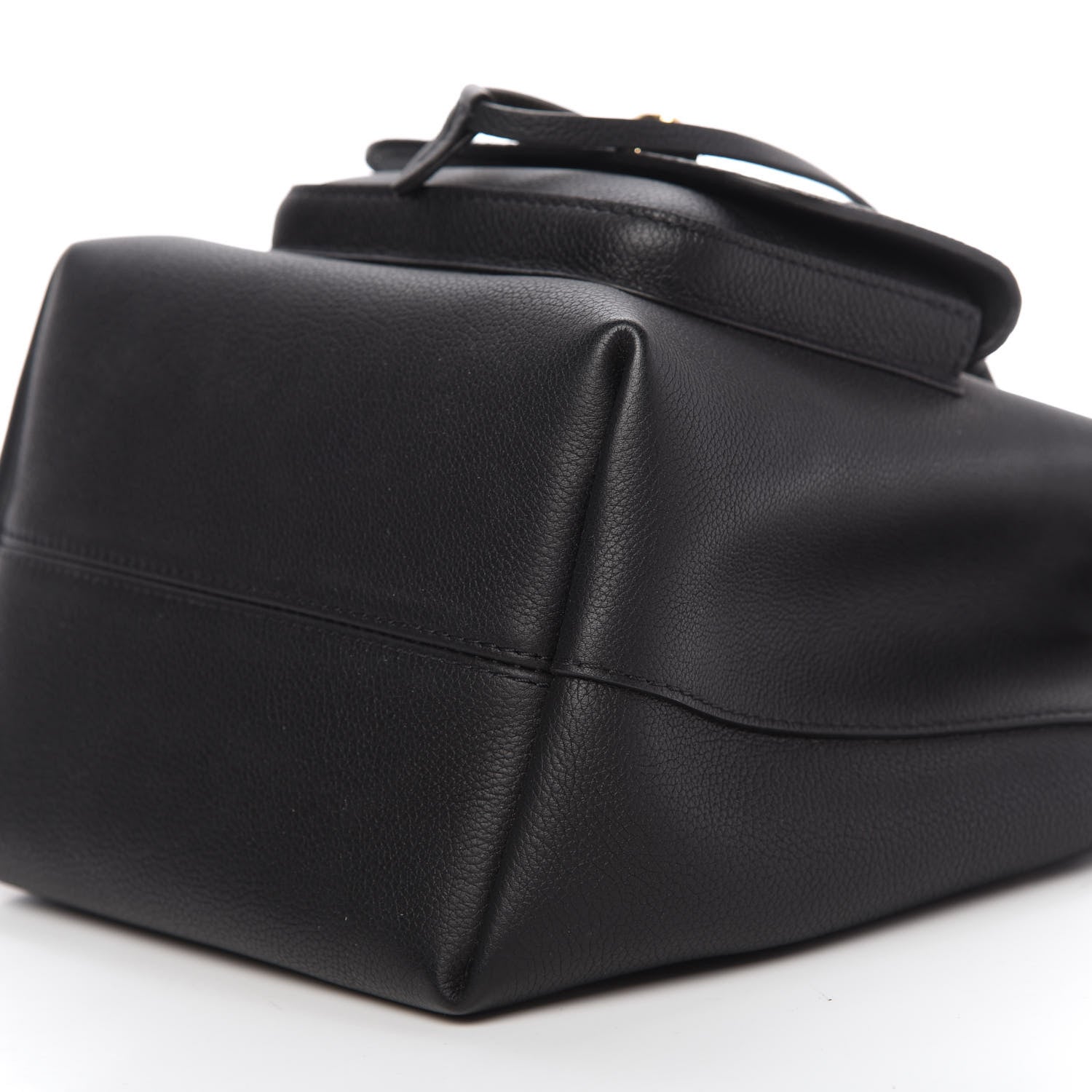 Louis Vuitton Calfskin Lockme Bucket MM Black 7 of 9