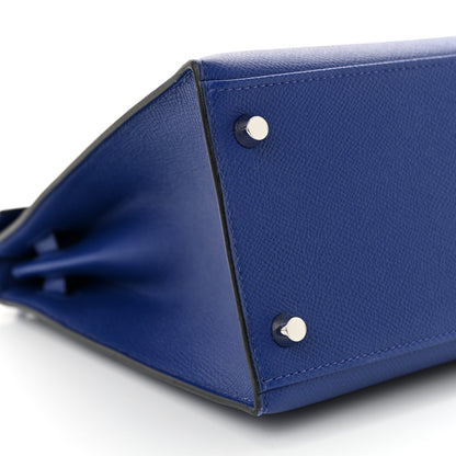 Hermes Epsom Kelly Sellier 28 Bleu Electrique 9 of 12