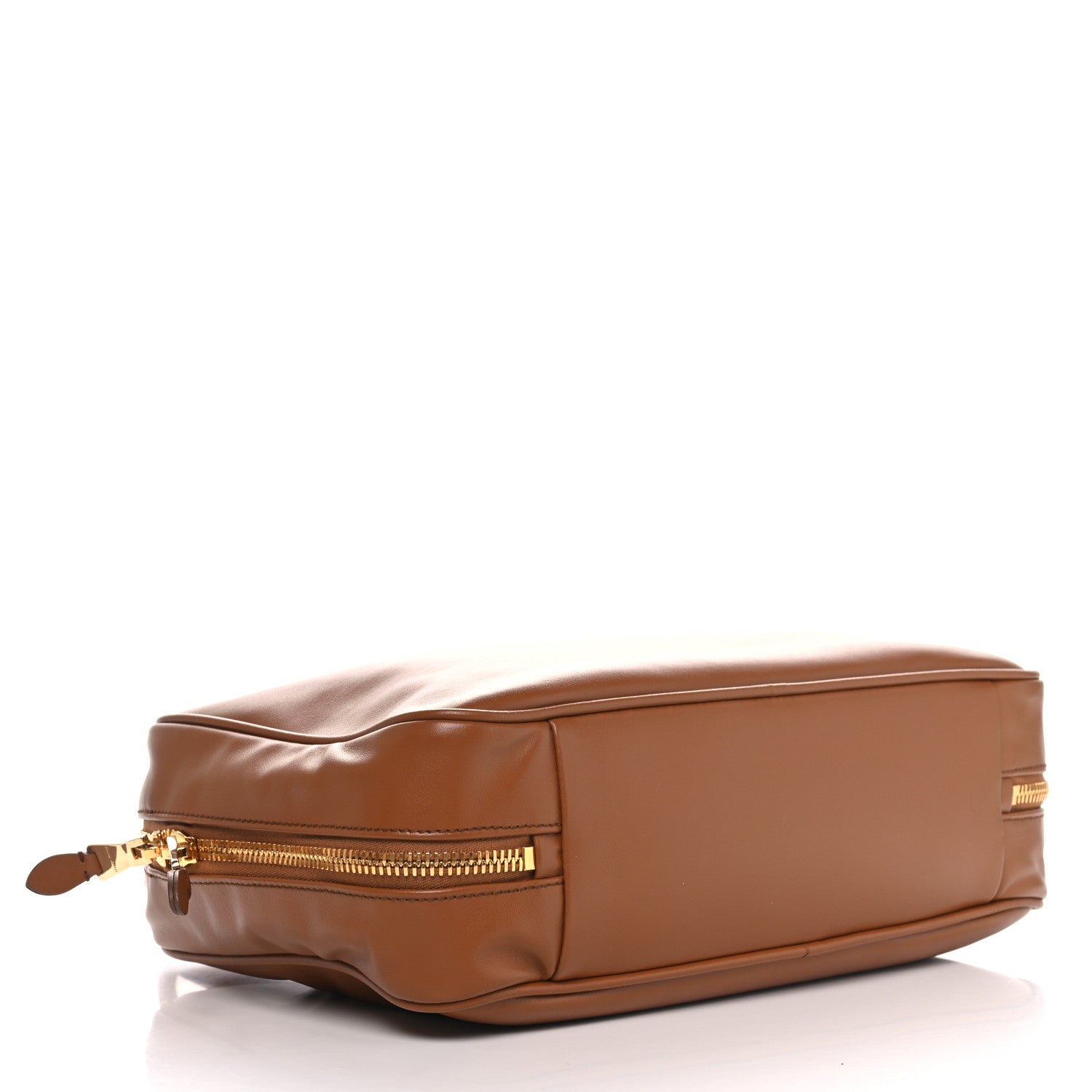 Miu Miu Soft Calf Softy Large Beau Top Handle Bag Cognac 4 of 9