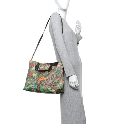 Gucci Soft GG Supreme Monogram Tian Medium Crossbody Tote Beige Multicolor New Acero 2 of 13