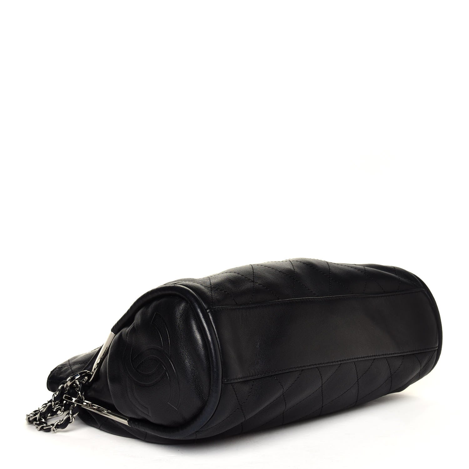 Chanel Lambskin Stitched Medium Ultimate Soft Tote Black 3 of 5