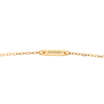 Van Cleef & Arpels 18K Yellow Gold Mother of Pearl Sweet Alhambra Butterfly Pendant Necklace 5 of 6