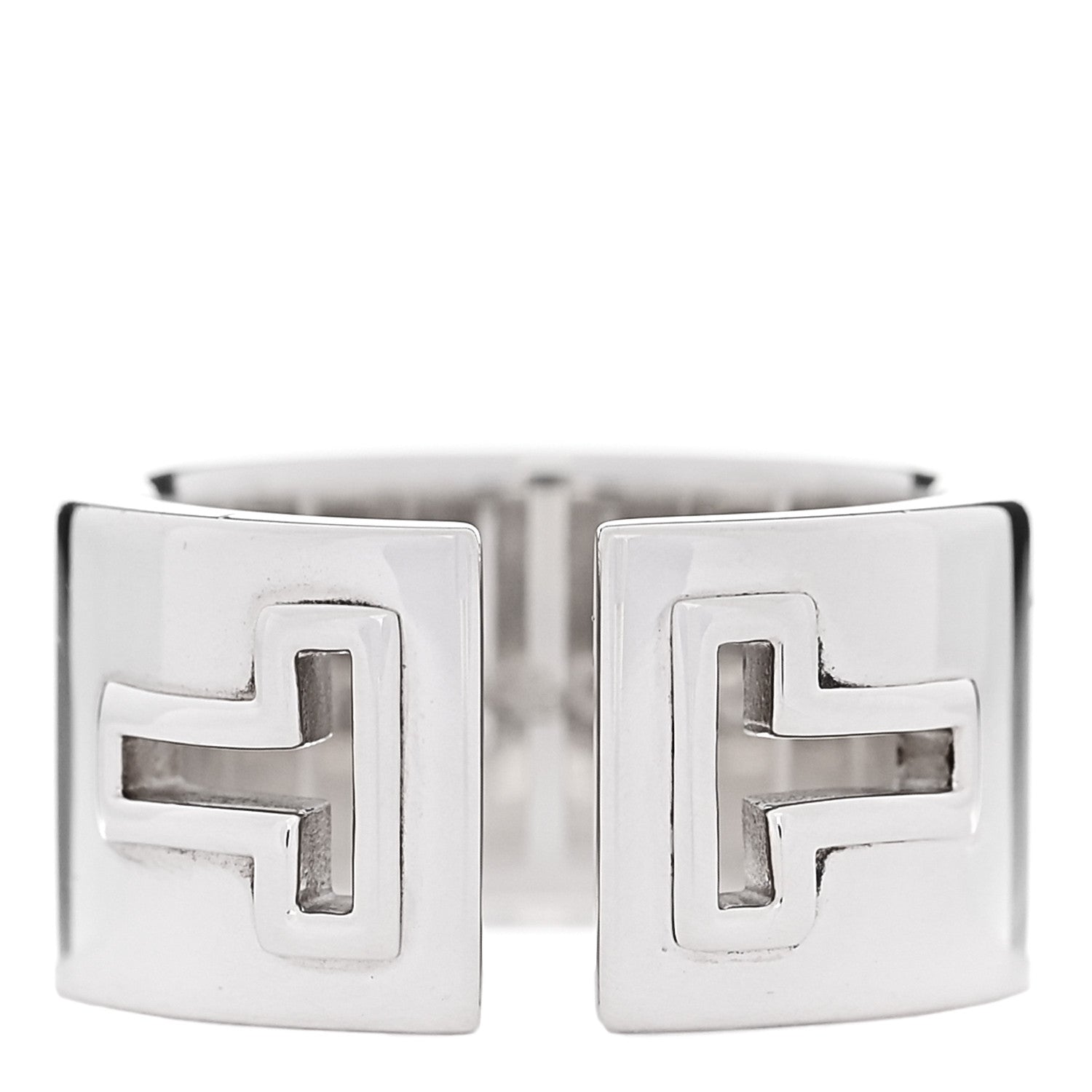 Tiffany Sterling Silver T Cutout Ring 50 5.25 1 of 4