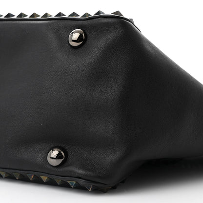 Valentino Garavani Vitello Medium Rockstud Tote Black 10 of 11