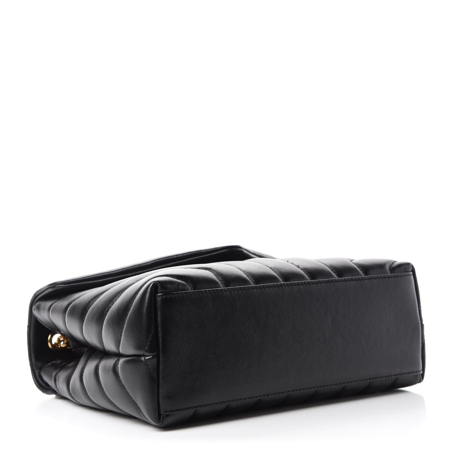 Saint Laurent Calfskin Y Quilted Monogram Small Loulou Chain Satchel Black 4 of 11