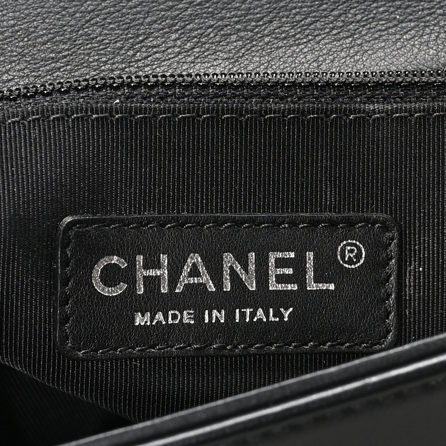 Chanel Calfskin Quilted Checkerboard Trim New Medium Boy Flap Black White 6 of 11