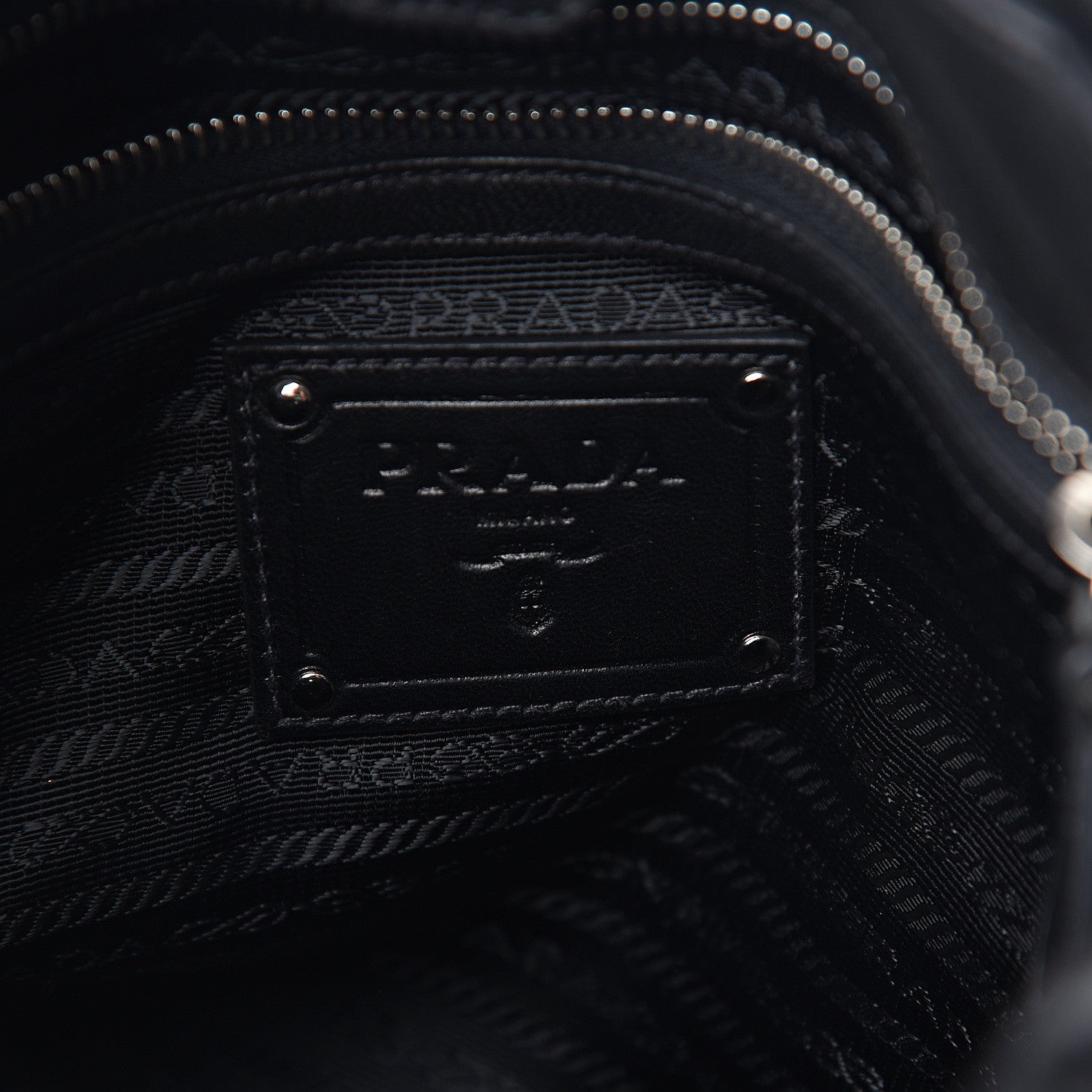 Prada Nappa Ruffle Bag Black 5 of 10