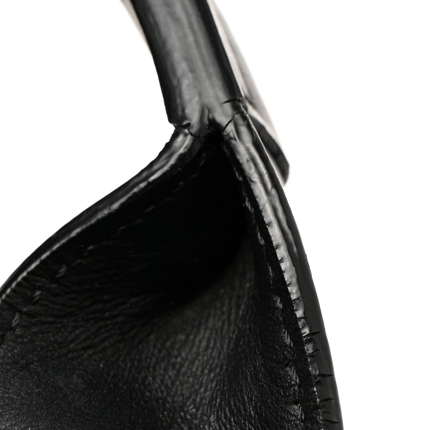 Nylon Calfskin Shearling Emoticon Backpack Black