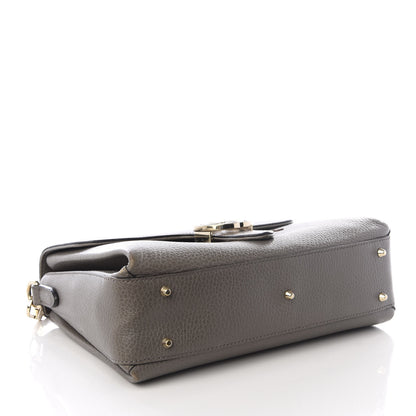 Gucci Dollar Calfskin Interlocking G Top Handle Shoulder Bag Loess 3 of 8