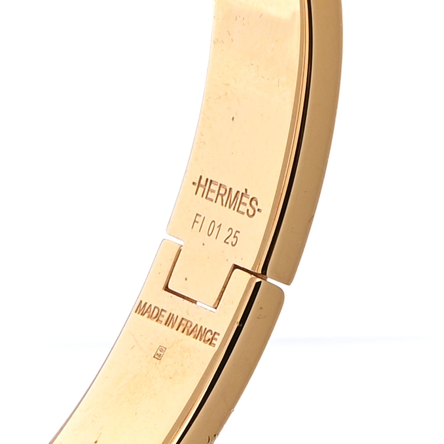 Hermes Enamel Narrow Clic Clac H Bracelet PM White 4 of 5