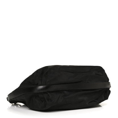 Prada Tessuto Nylon Saffiano Hobo Black 3 of 9