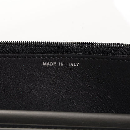 Chanel Metallic Calfskin Chevron Boy Wallet On Chain WOC Black 8 of 9