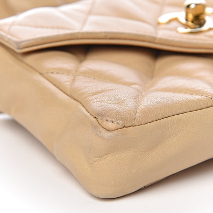 Chanel Lambskin Quilted Flap Waist Belt Bag 70 28 Beige 12 of 14