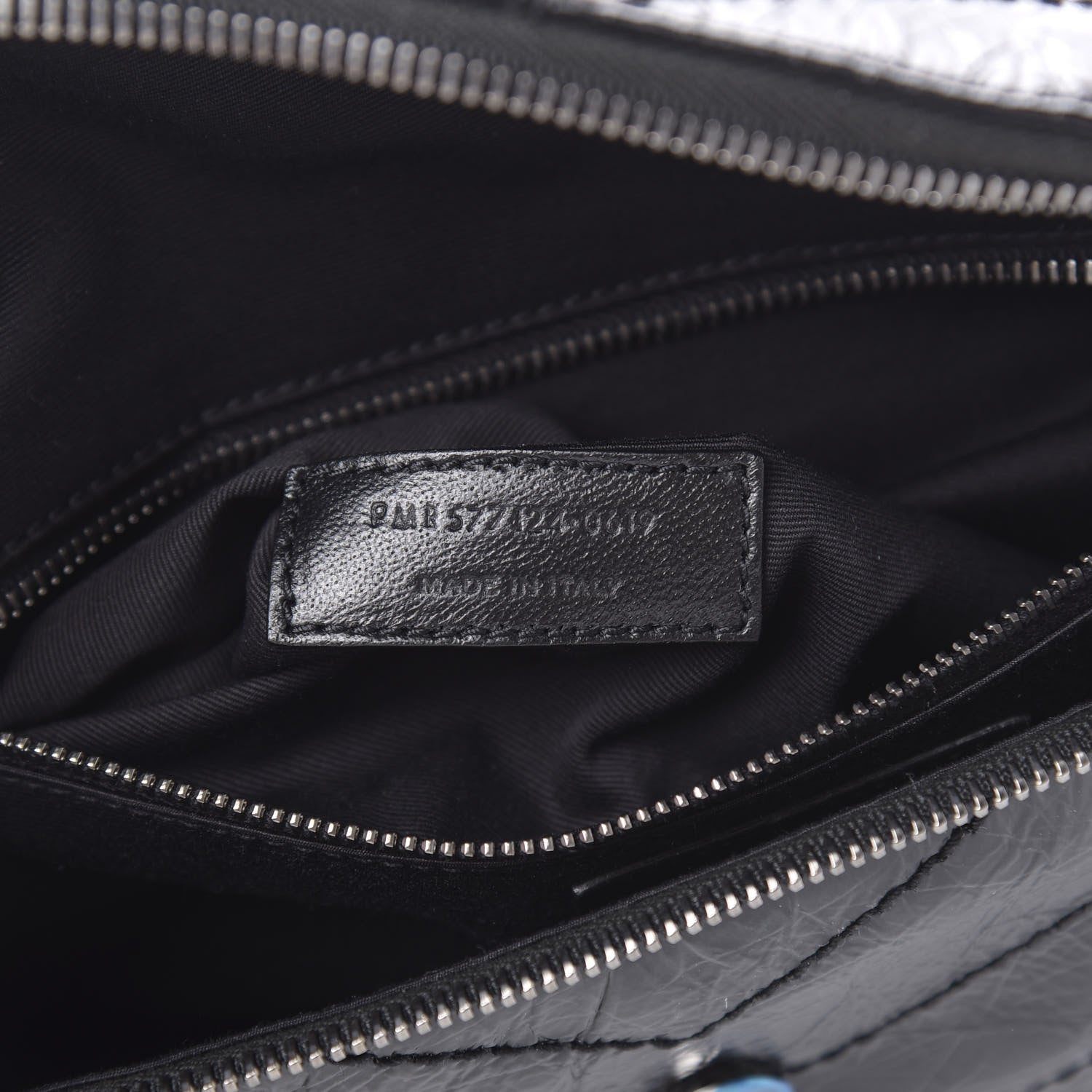 Saint Laurent Crinkled Calfskin Matelasse Monogram Niki Body Bag Black 7 of 10