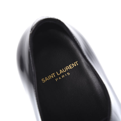 Saint Laurent Patent Calfskin Mens Smoking 25 Derby Lace Up Shoes 41 Black 7 of 10