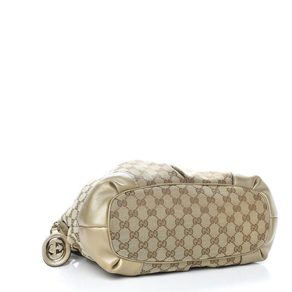 Gucci Monogram Medium Sukey Top Handle Bag Golden Beige 4 of 12