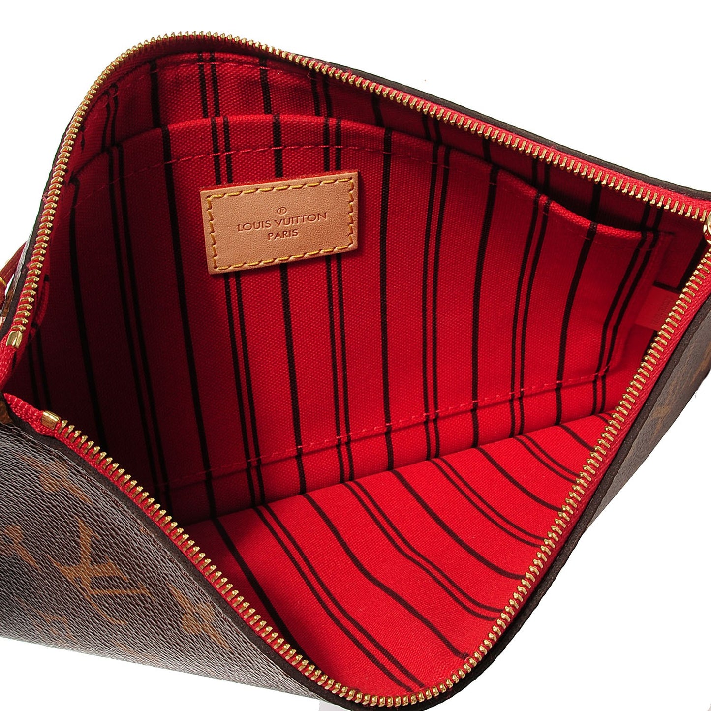 Monogram Neverfull MM GM Pochette Cherry