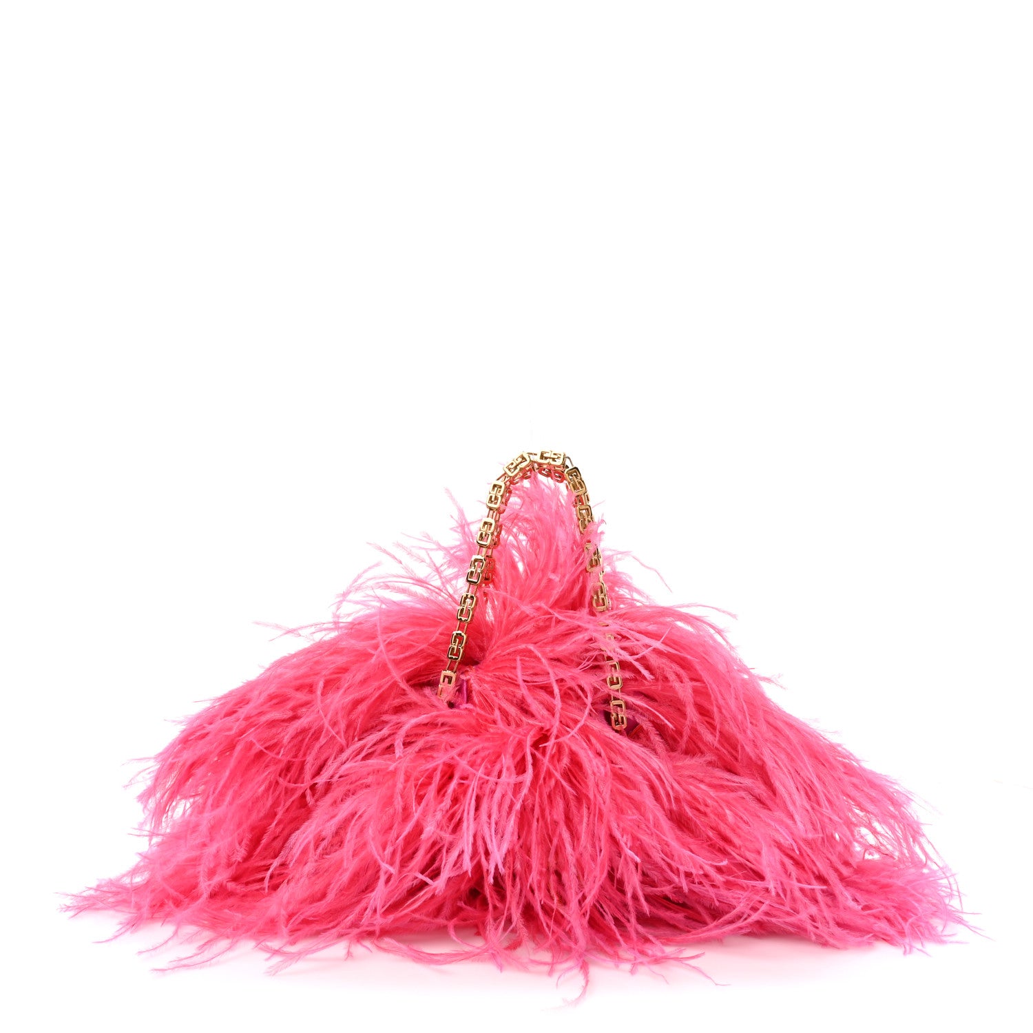 Givenchy Ostrich Feather Mini Kenny Shoulder Bag Pink 1 of 11