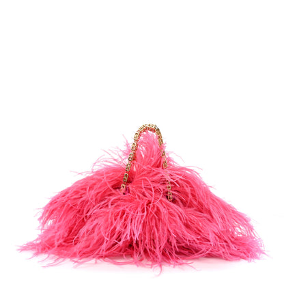 Givenchy Ostrich Feather Mini Kenny Shoulder Bag Pink 1 of 11