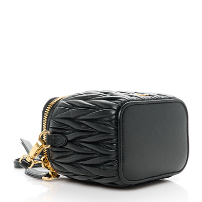 Miu Miu Nappa Matelasse Micro Vanity Case Black 5 of 11