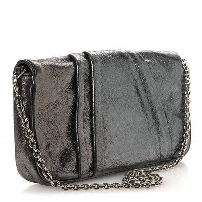 Fendi Metallic Calfskin Mia Pochette Silver 3 of 13