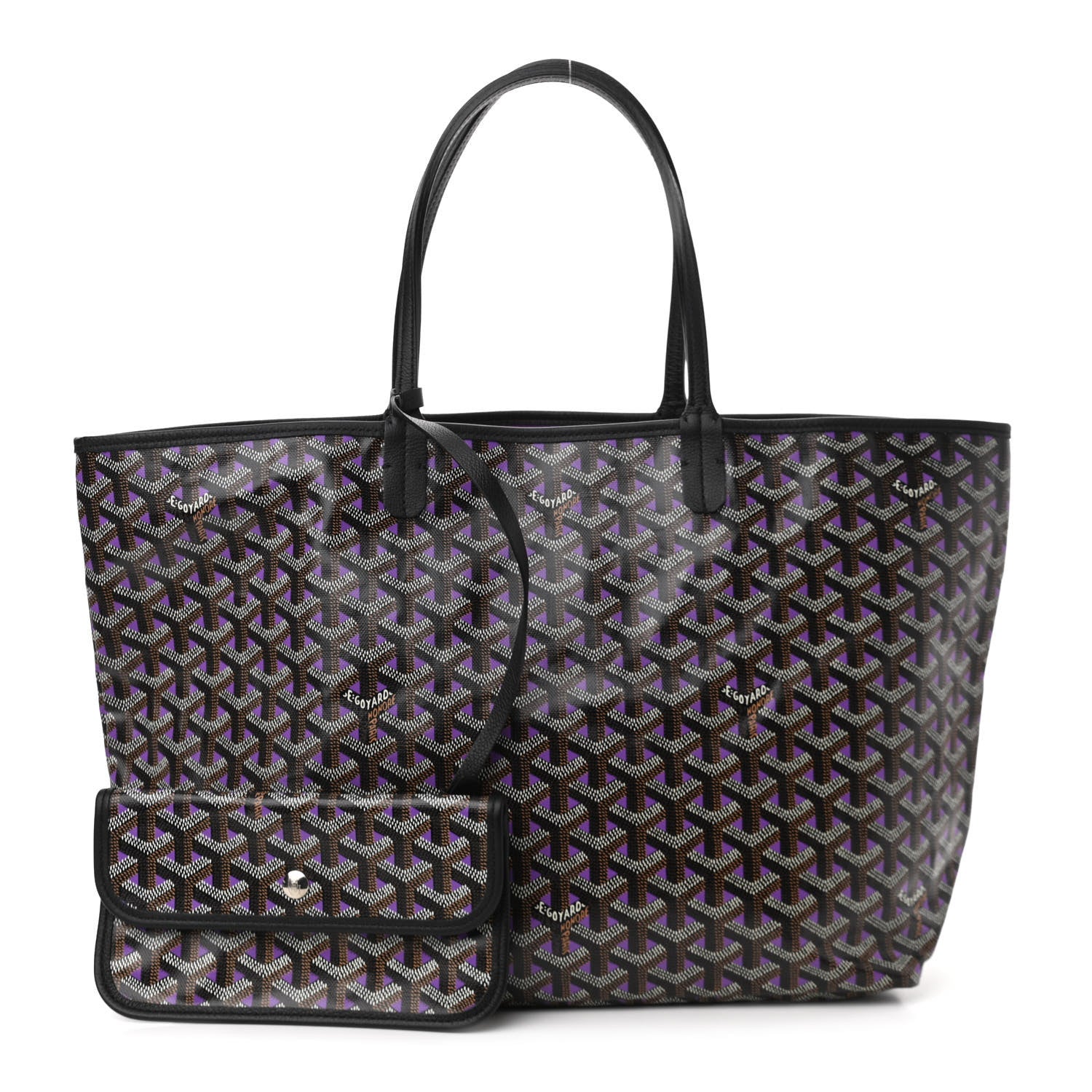Goyard Goyardine Saint Louis Claire Voie PM Black Violet 1 of 11