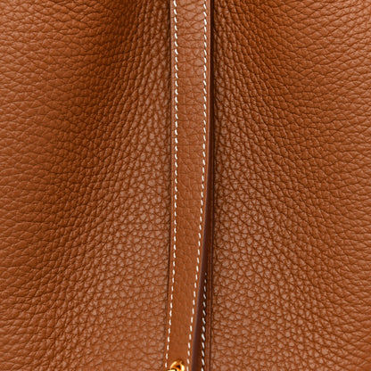 Hermes Taurillon Clemence Picotin Lock 18 PM Gold 6 of 9