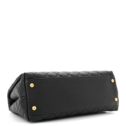 Chanel Caviar Quilted Small Coco Handle Flap Black 4 of 11