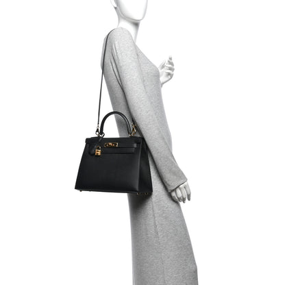 Hermes Epsom Kelly Sellier 28 Black 2 of 12