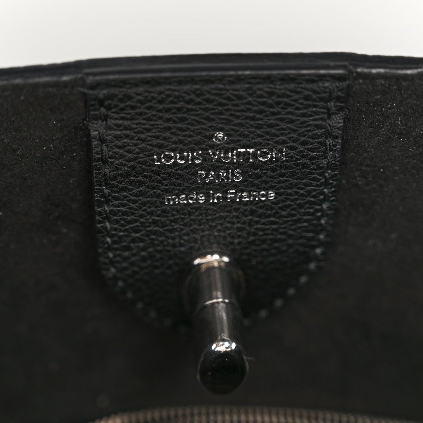 Calfskin Lockme Go Tote Black