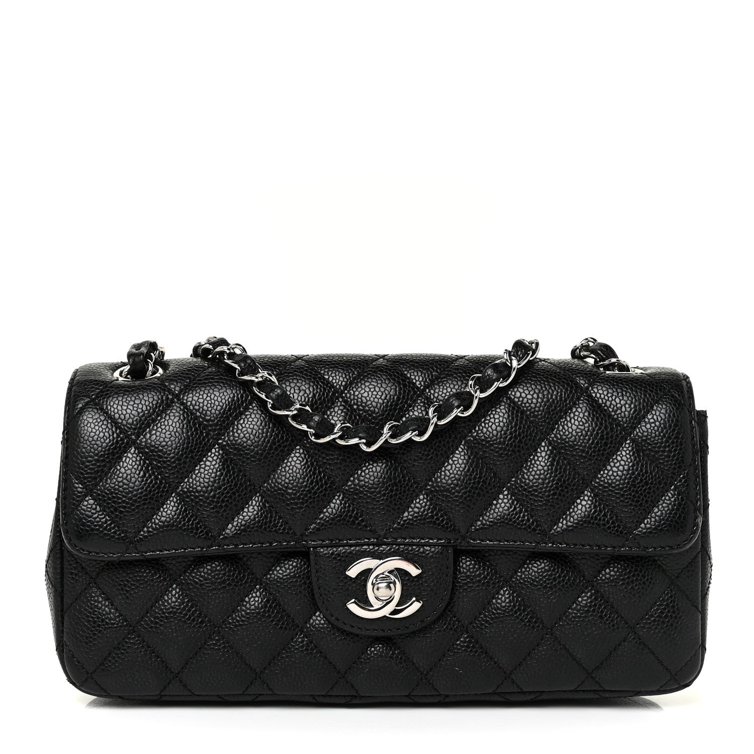 Chanel Caviar Quilted East West Flap Black 1 of 21