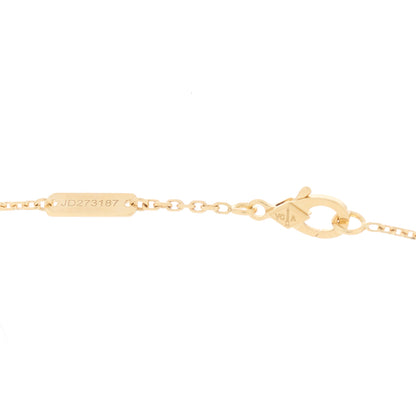 Van Cleef & Arpels 18K Yellow Gold Guilloche Vintage Alhambra Pendant Necklace 4 of 5