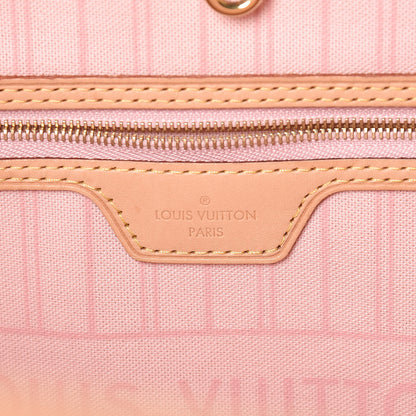 Louis Vuitton Damier Azur Neo Neverfull GM Rose Ballerine 7 of 14